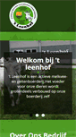 Mobile Screenshot of leenhof.be